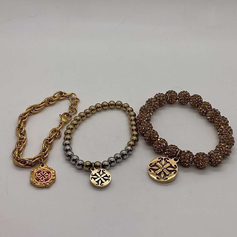 Rustic Cuff Stretch Beaded Bracelets Set - image 5